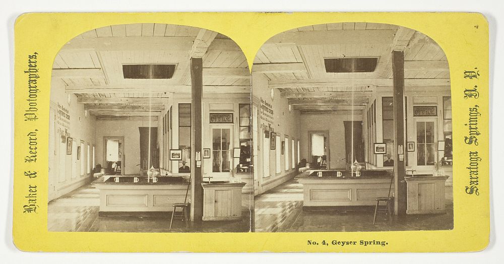 Geyser Spring, No. 4 from the series "Saratoga Springs, N. Y." by Baker & Record, Photographers