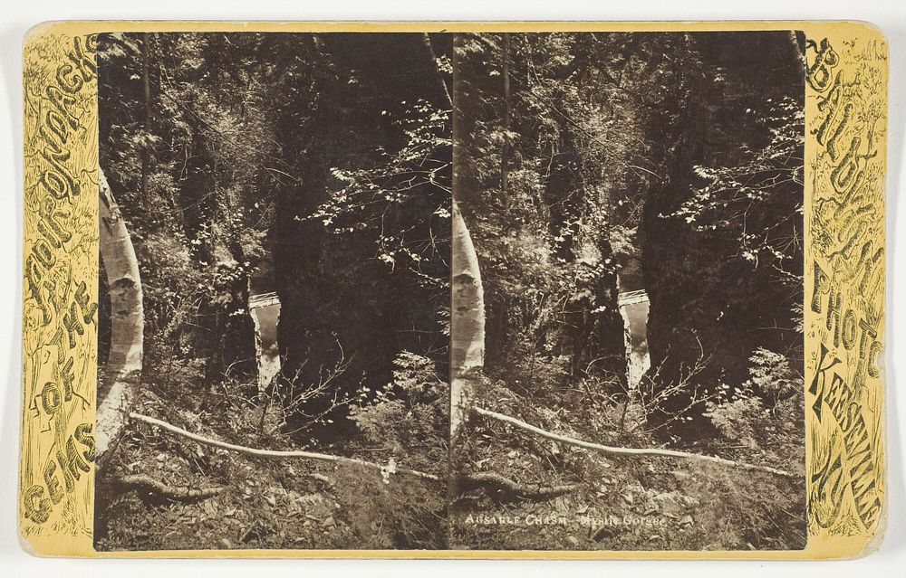 Ausable Chasm - Mystic Gorge, from the series "Gems of the Adirondacks" by Baldwin Photo