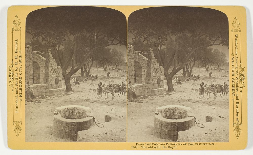 The old well, En Royel, from the series "The Chicago Panorama of The Crucifixion" by Henry Hamilton Bennett