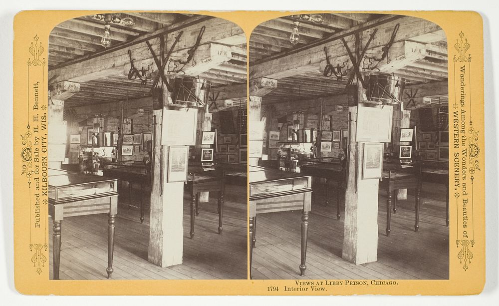 Interior View, Libby Prison, from the series "Views at Libby Prison, Chicago" by Henry Hamilton Bennett