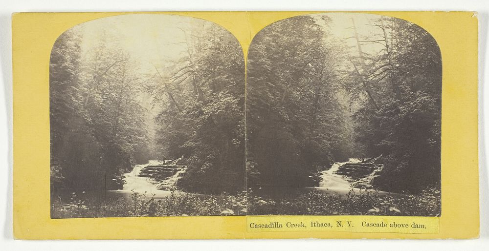 Cascadilla Creek, Ithaca, N.Y. Cascade above dam by J.C. Burritt