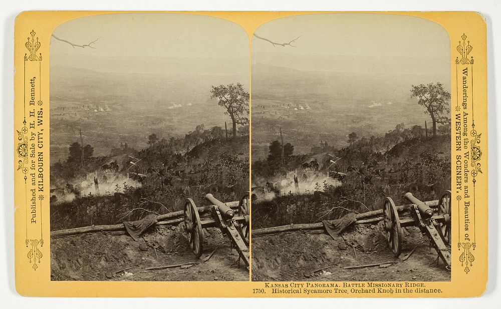 Historical Sycamore Tree, Orchard Knob in the distance, No. 1750 from the series "Kansas City Panorama. Battle Missionary…