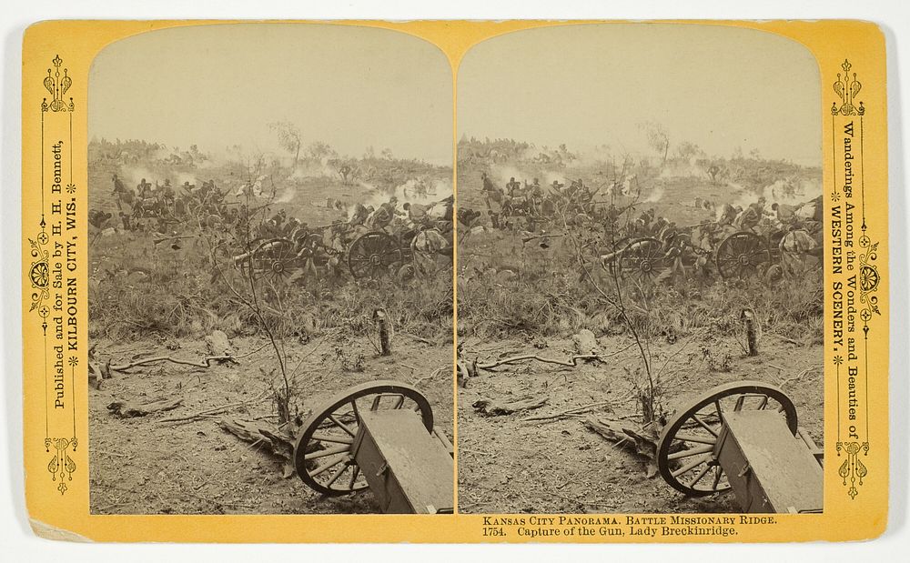 Capture of the Gun, Lady Breckinridge, No. 1754 from the series "Kansas City Panorama. Battle Missionary Ridge" by Henry…