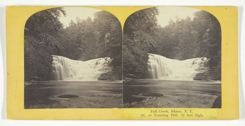 Fall Creek, Ithaca, N.Y. 3d. or Foaming Fall, 35 feet high by J.C. Burritt