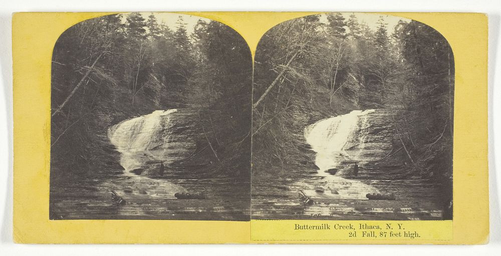 Buttermilk Creek, Ithaca, N.Y. 2d Fall, 87 feet high by J.C. Burritt