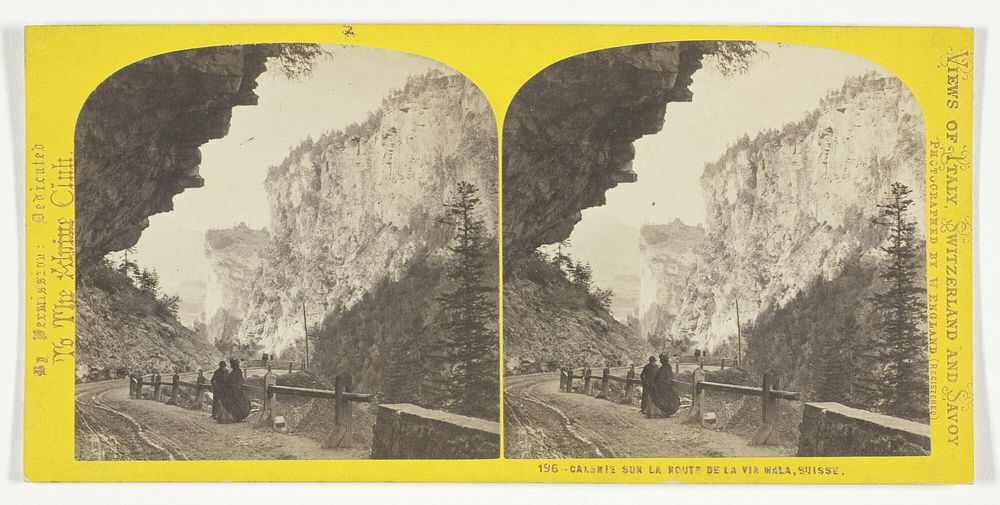 Galerie Sun La Route De La Via Mala, Suisse, No. 196 from the series "Views of Italy, Switzerland and Savoy" by William…