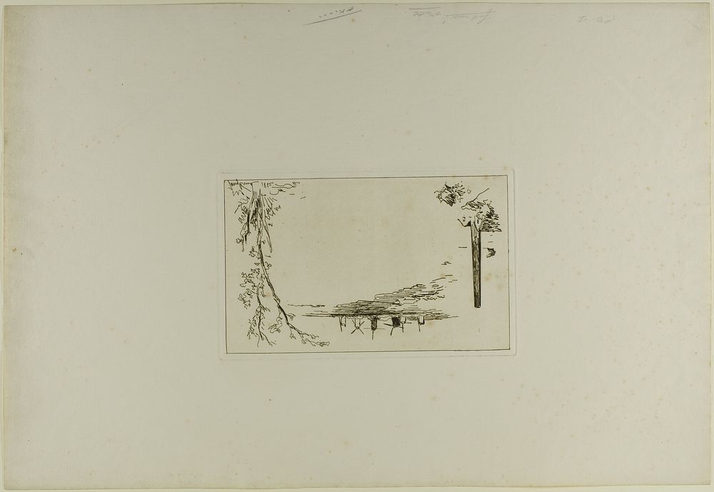 Title Page, from Cahier de six eaux-fortes, vues de Hollande by Johan Barthold Jongkind