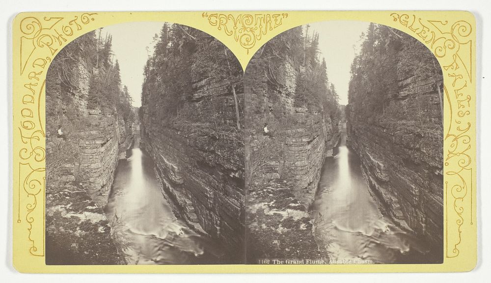 The Grand Flume, Ausable Chasm, No. 1162 from the series "Crystal" by Seneca Ray Stoddard