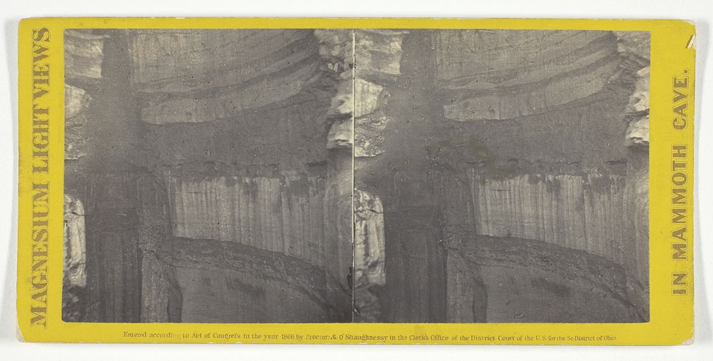 "Gorin's Dome", No. 18 from the series "Mammoth Cave Views" by Chas. Waldack