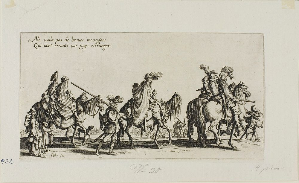 The Bohemians Marching, from The Bohemians by Jacques Callot