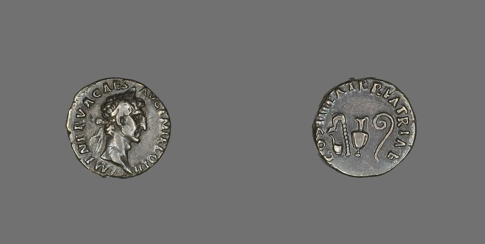 Denarius (Coin) Portraying Emperor Nerva by Ancient Roman