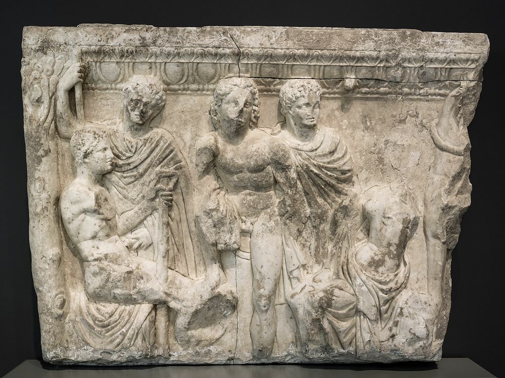 Side Panel of a Sarcophagus by Ancient Roman
