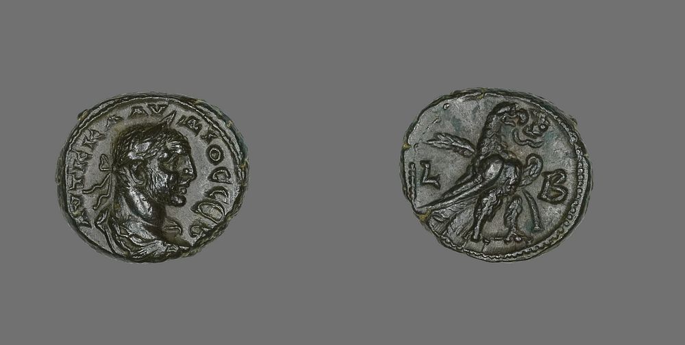 Coin Portraying Emperor Claudius II Gothicus by Ancient Roman