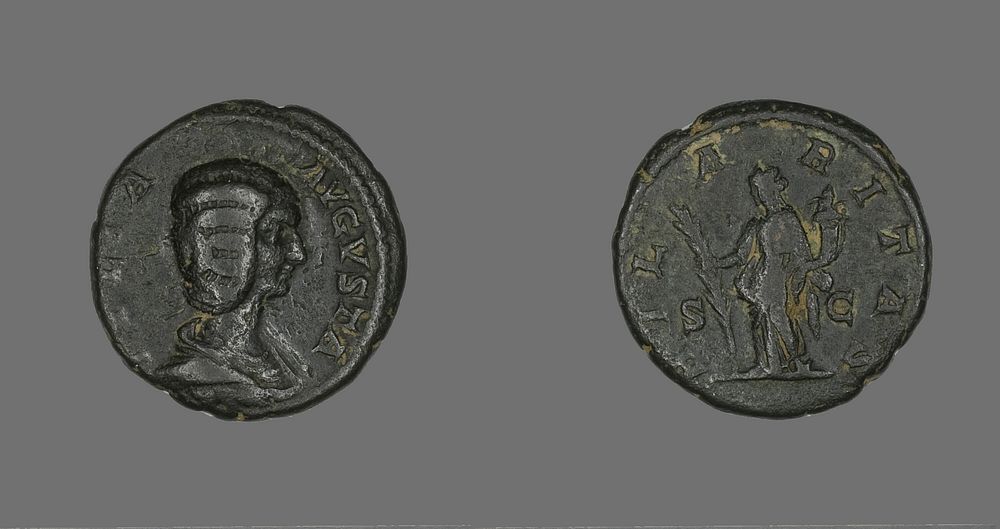 Coin Portraying Julia by Ancient Roman
