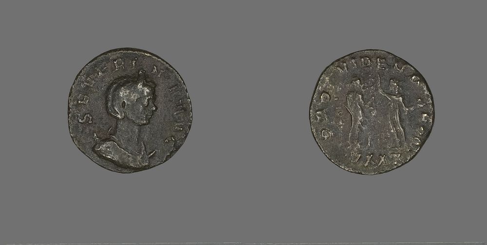 Coin Portraying Empress Severina by Ancient Roman
