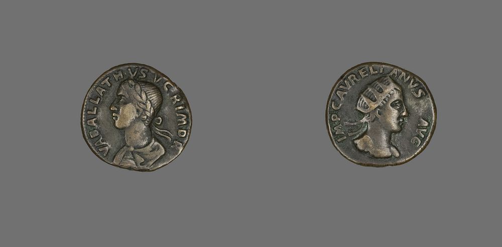 Coin Portraying King Vabalathus by Ancient Roman