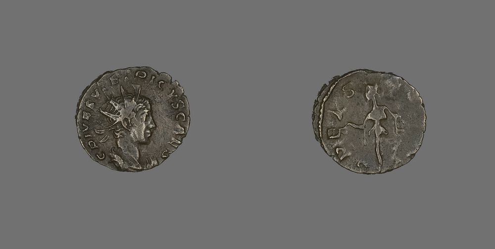 Coin Portraying Emperor Tetricus II by Ancient Roman