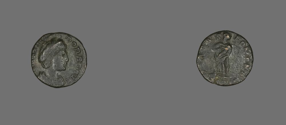 Coin Portraying Empress Theodora by Ancient Roman