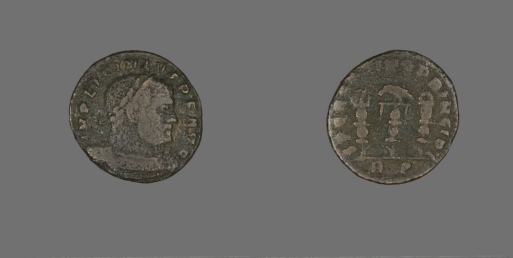 Coin Portraying Emperor Licinius by Ancient Roman
