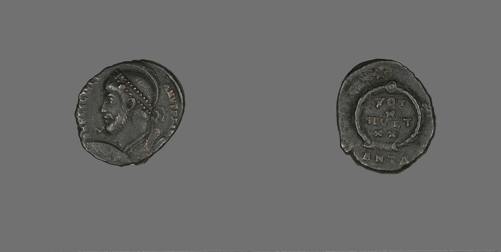 Coin Portraying Emperor Julian by Ancient Roman