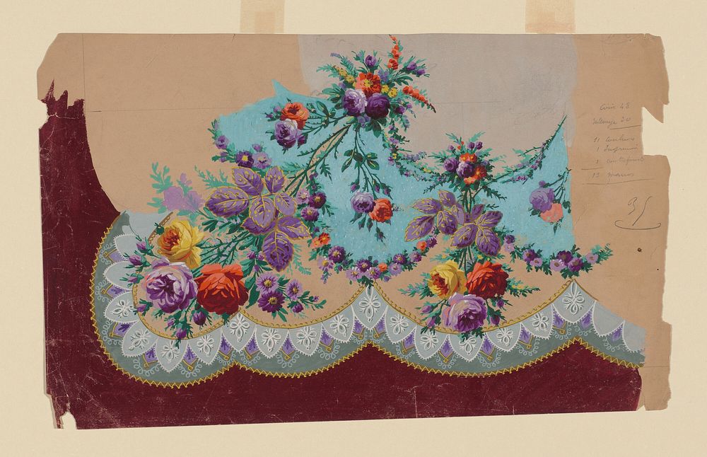 Design for a Printed, Woven, or Embroidered Skirt Border