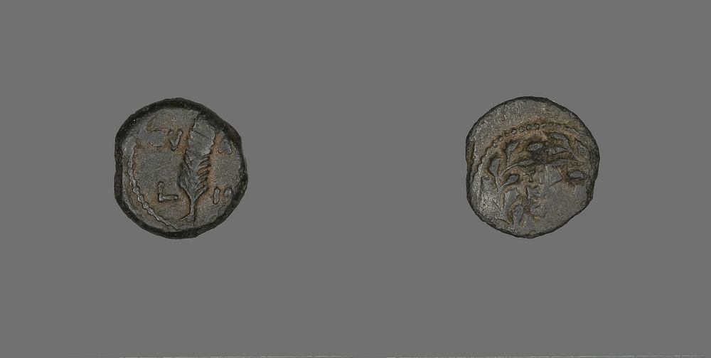 Coin Depicting a Palm Branch by Judean