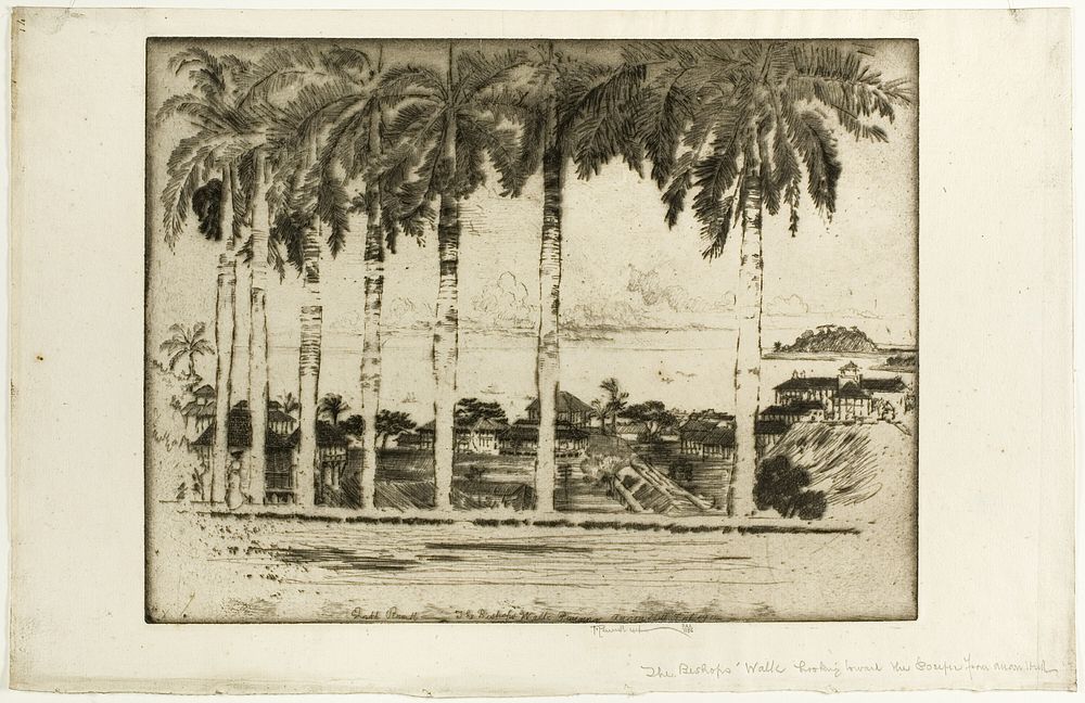 Bishops Walk, Ancon Hill, Panama by Joseph Pennell