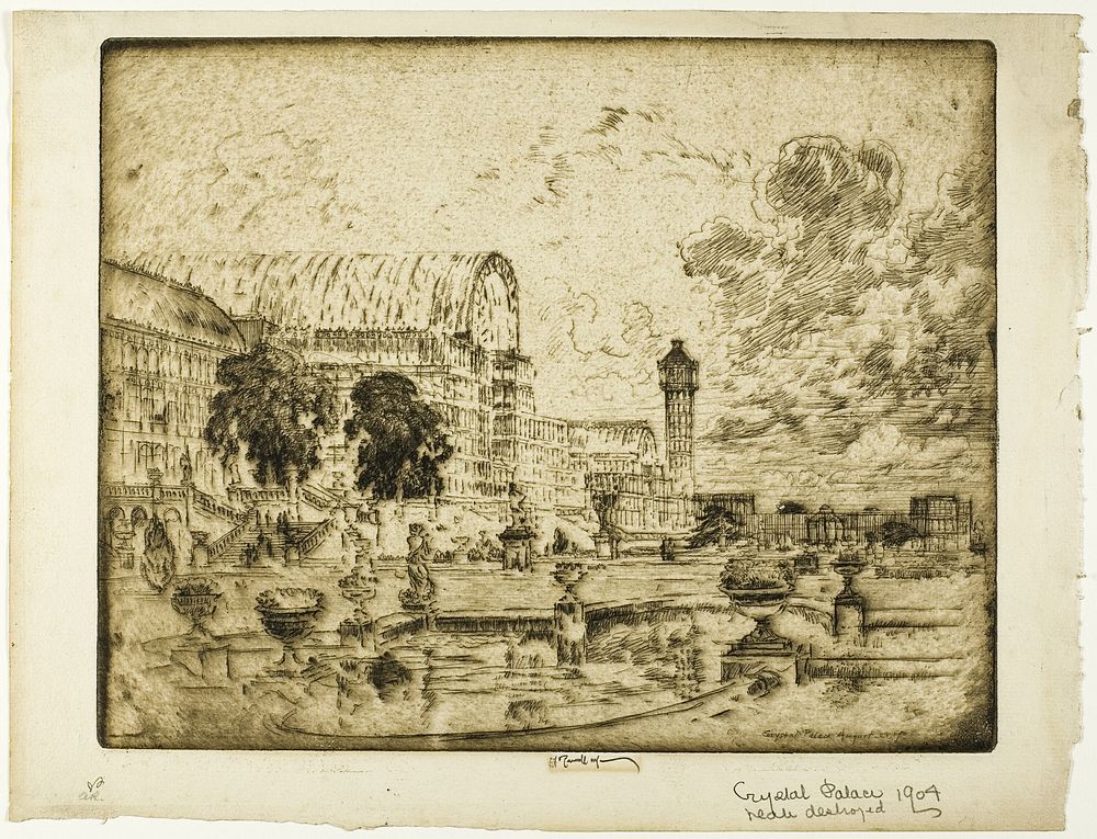 The Crystal Palace by Joseph Pennell