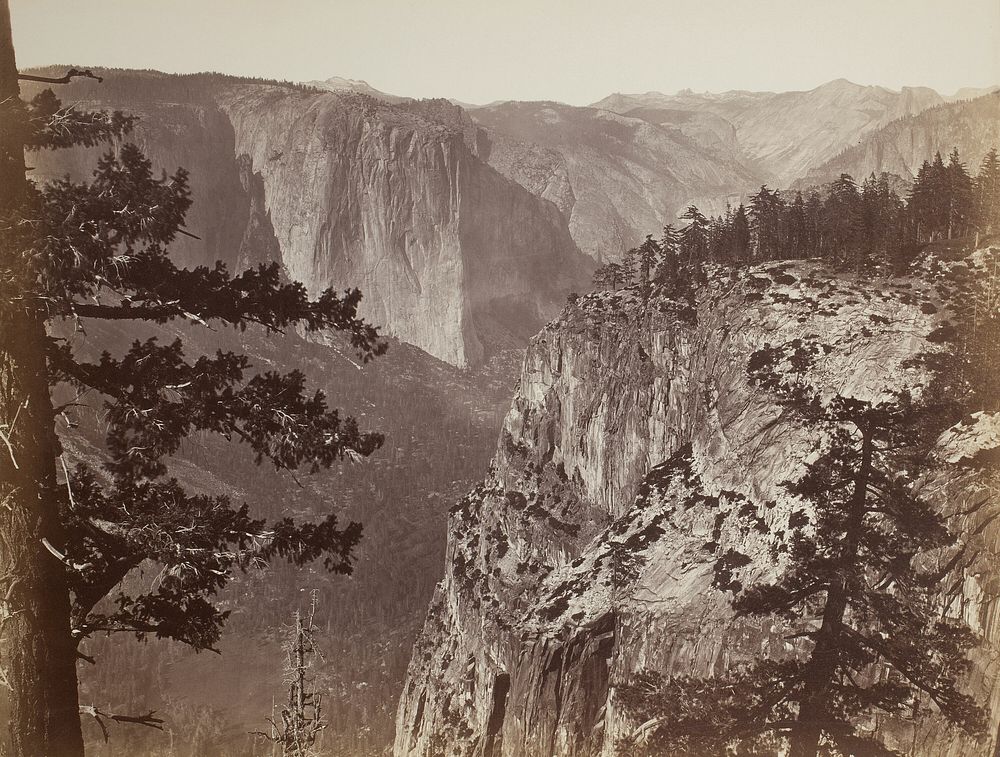 First View of the Yosemite Valley from the Mariposa Trail by Carleton Watkins