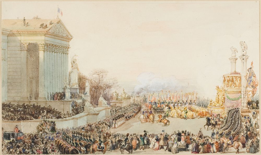 The Translation of the Ashes of Napoleon: 15 December, 1840 by Eugène Louis Lami