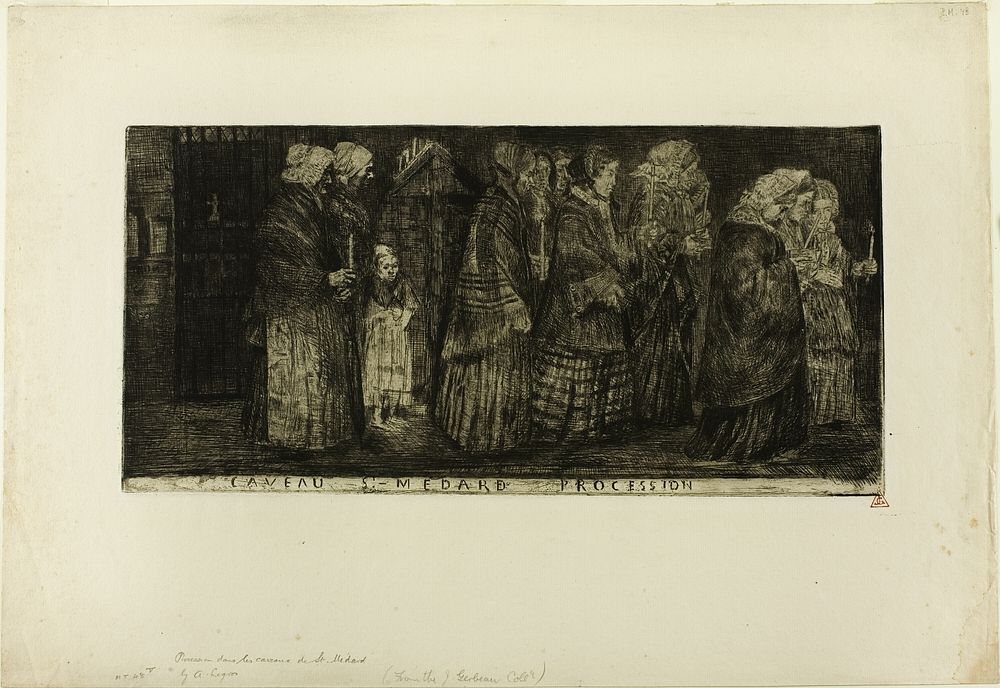 Procession in the Crypt of St. Medard by Alphonse Legros