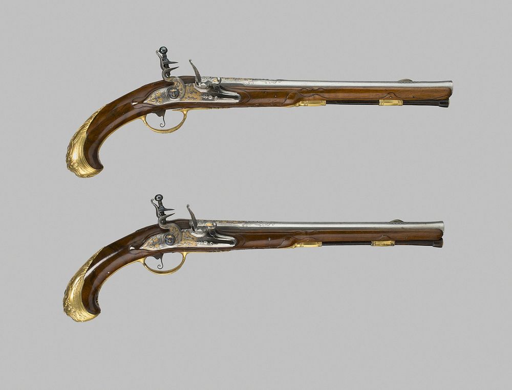 Flintlock Holster Pistol (One of a pair) by J. J. Behr