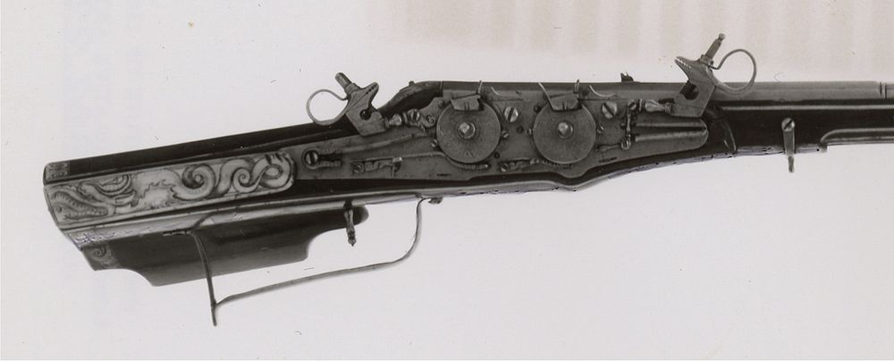 Two-Shot, Superimposed-Charge, Double Wheel-Lock Rifle and Spring Gun