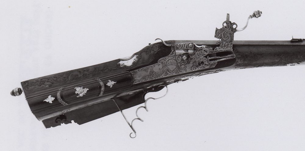 Wheellock Rifle by Josef Haller (Decorator)