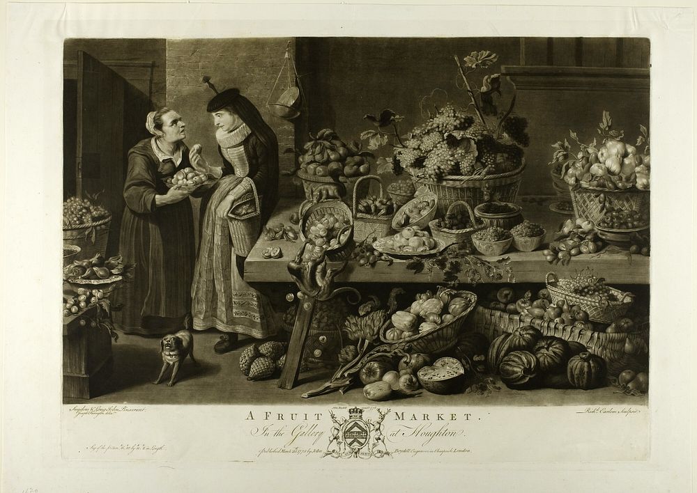 A Fruit Market, from The Houghton Gallery by Richard Earlom