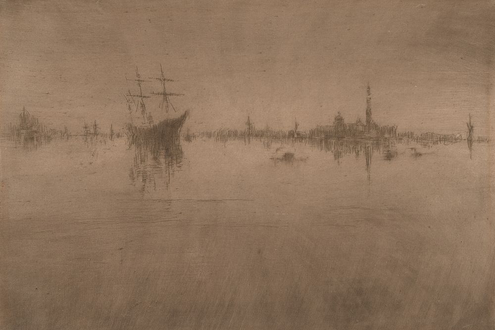 Nocturne, from Venice, a Series of Twelve Etchings (the "First Venice Set") by James McNeill Whistler