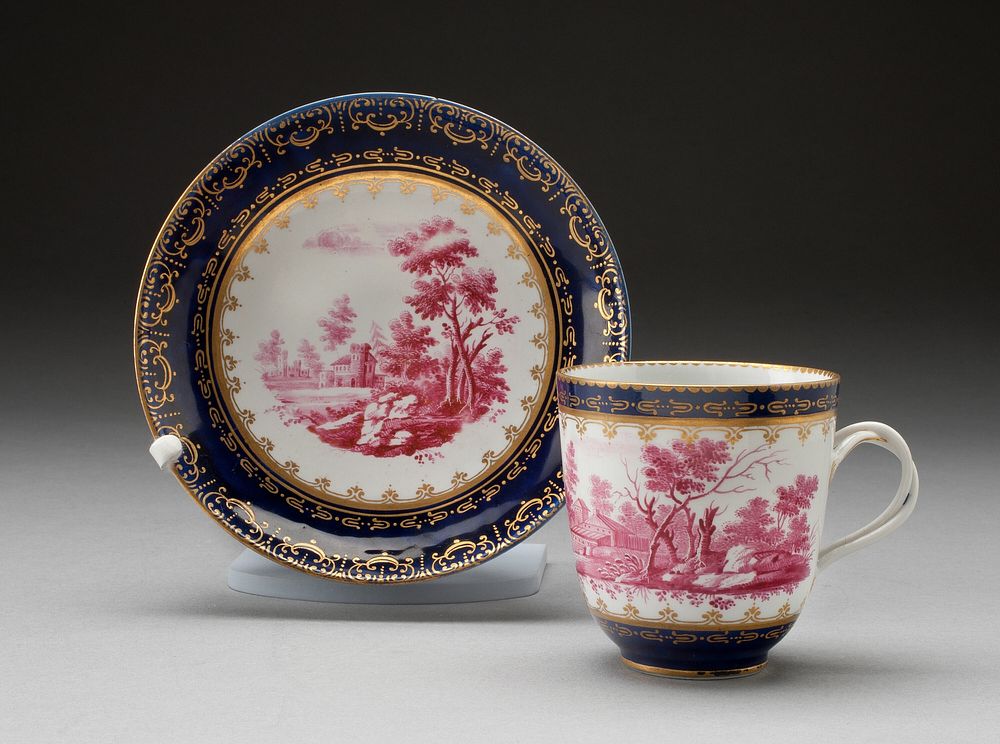 Cup and Saucer by Manifattura Ginori (Sesto Fiorentino, Italy)