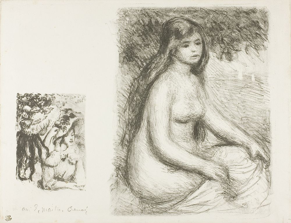 The Pinned Hat and the Bather by Pierre-Auguste Renoir