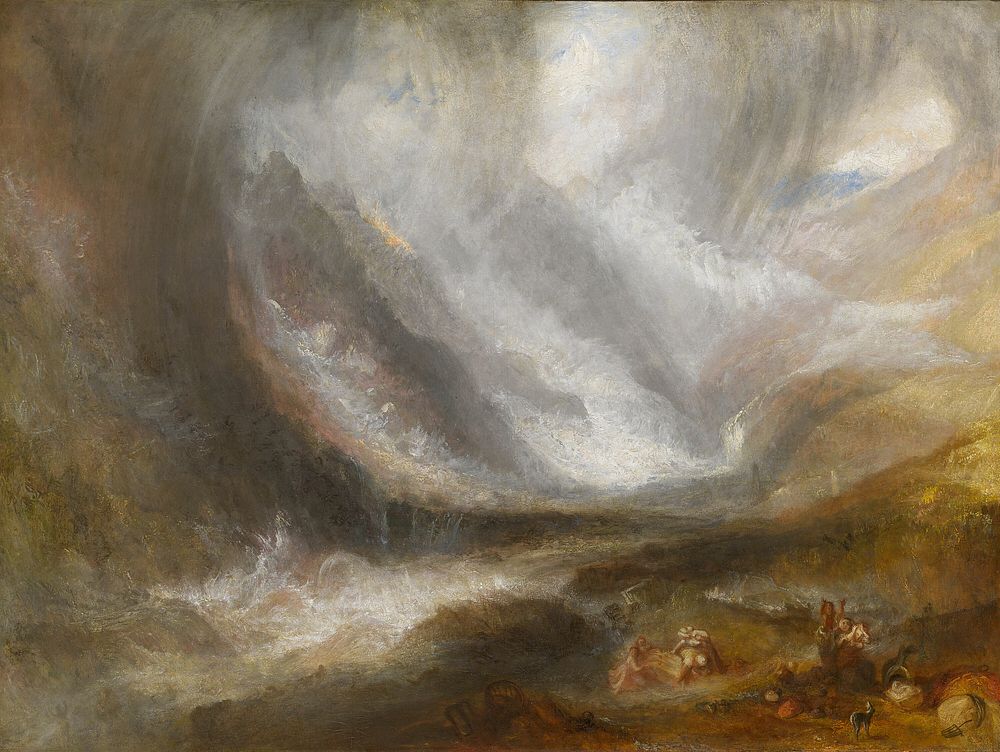 Valley of Aosta: Snowstorm, Avalanche, and Thunderstorm by Joseph Mallord William Turner