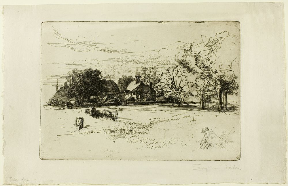Horsley's Cottage by Francis Seymour Haden