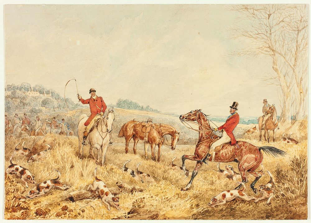 Hunting Scene by Henry Alken