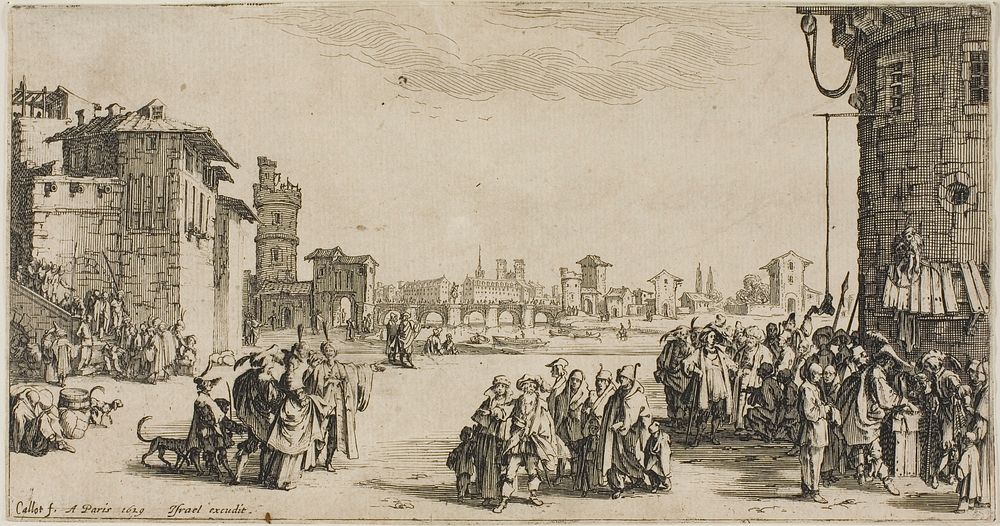 The Slave Market by Jacques Callot