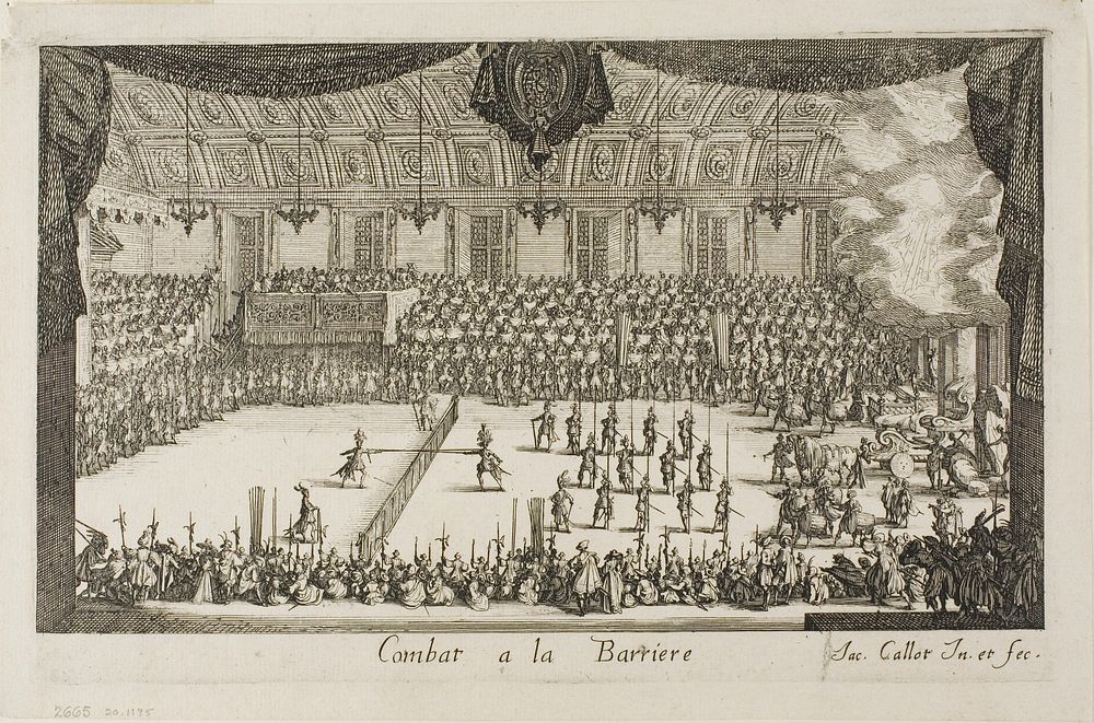 The Grand Tournament: The Combat by Jacques Callot