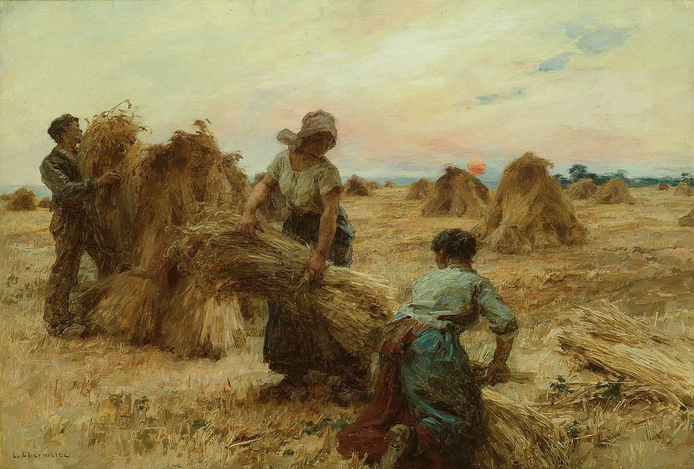 The Harvesters by Léon Augustin Lhermitte