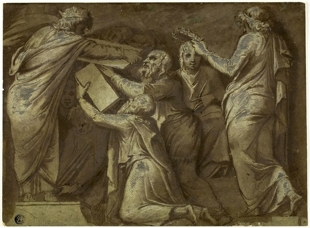 Numa Pompilius Giving the Laws to the Romans by Giovanni Battista Galestruzzi