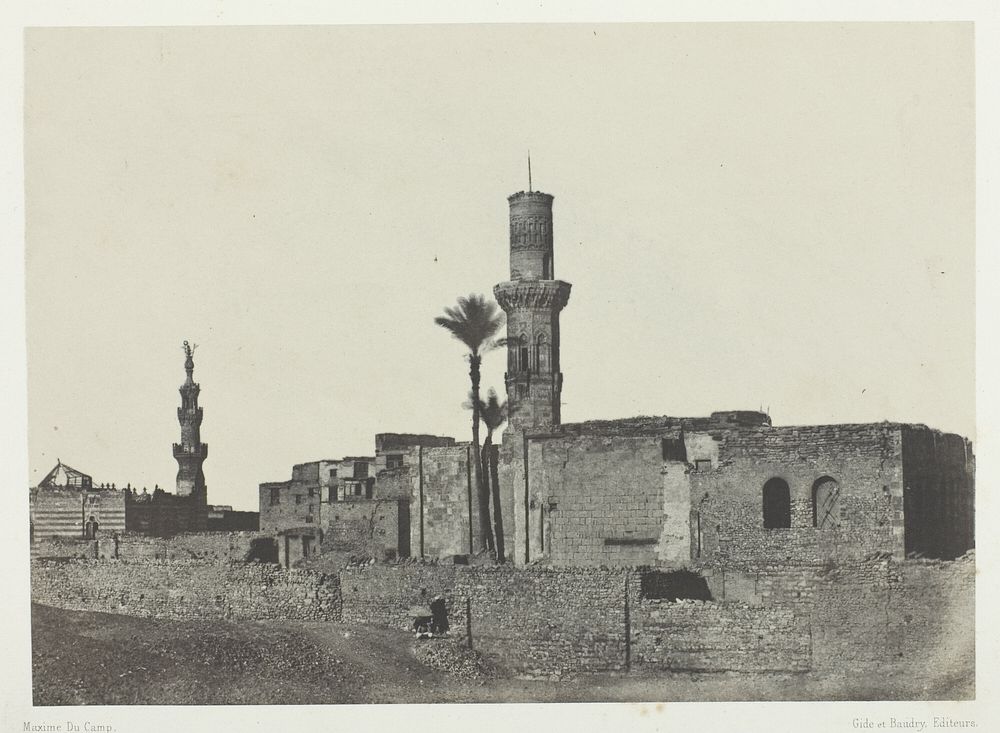 Mosquée près de Bab-el-Saïda, Le Kaire by Maxime Du Camp