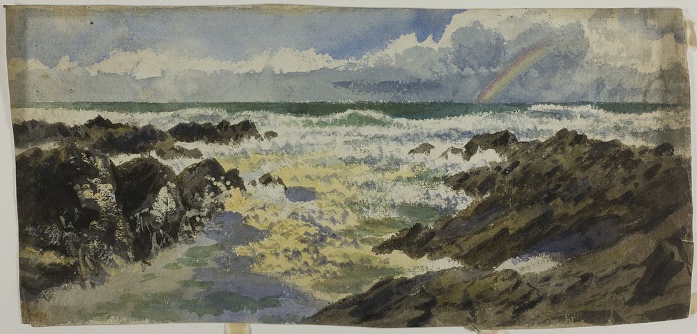 Rainbow Over Stormy Sea by Unknown artist