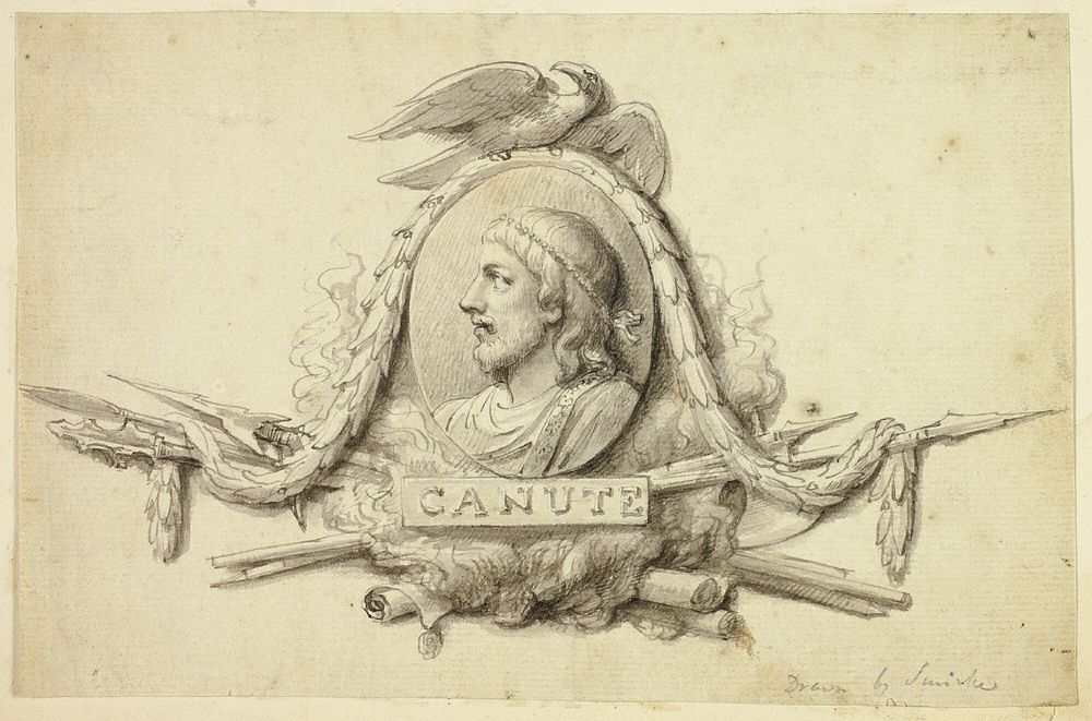 Design for Medallion of King Canute by Robert Smirke, the younger