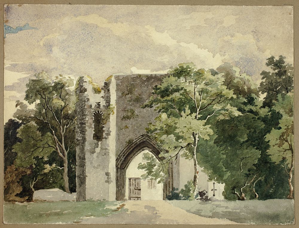 Abbey Ruin by Samuel William Reynolds, the elder