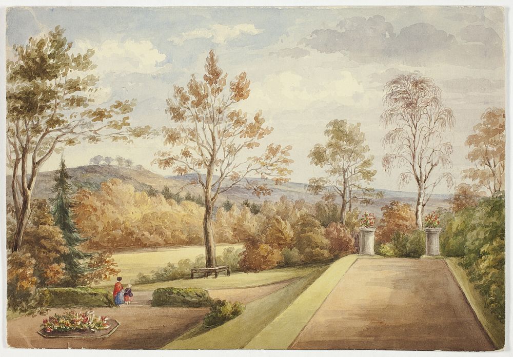 Terrace at Wentworth Castle by Elizabeth Murray